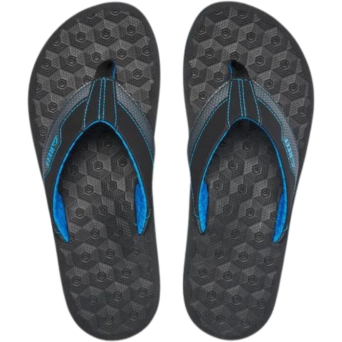 2024 Reef Mens The Ripper Flip Flop Sandals CI8647 - Black / Blue